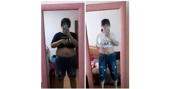 記錄公司里張敏用了蘭瑞莎減肥的變化